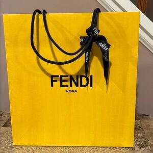 FENDI Paper Shopping Bag with Ribbon